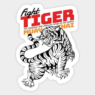 Muay Thai Tiger Tattoo Sticker